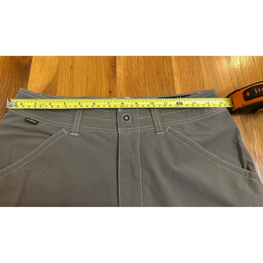 Kuhl Kontra Air Gray Hiking Shorts Men 30 Nylon Stretch Outdoor Cargo